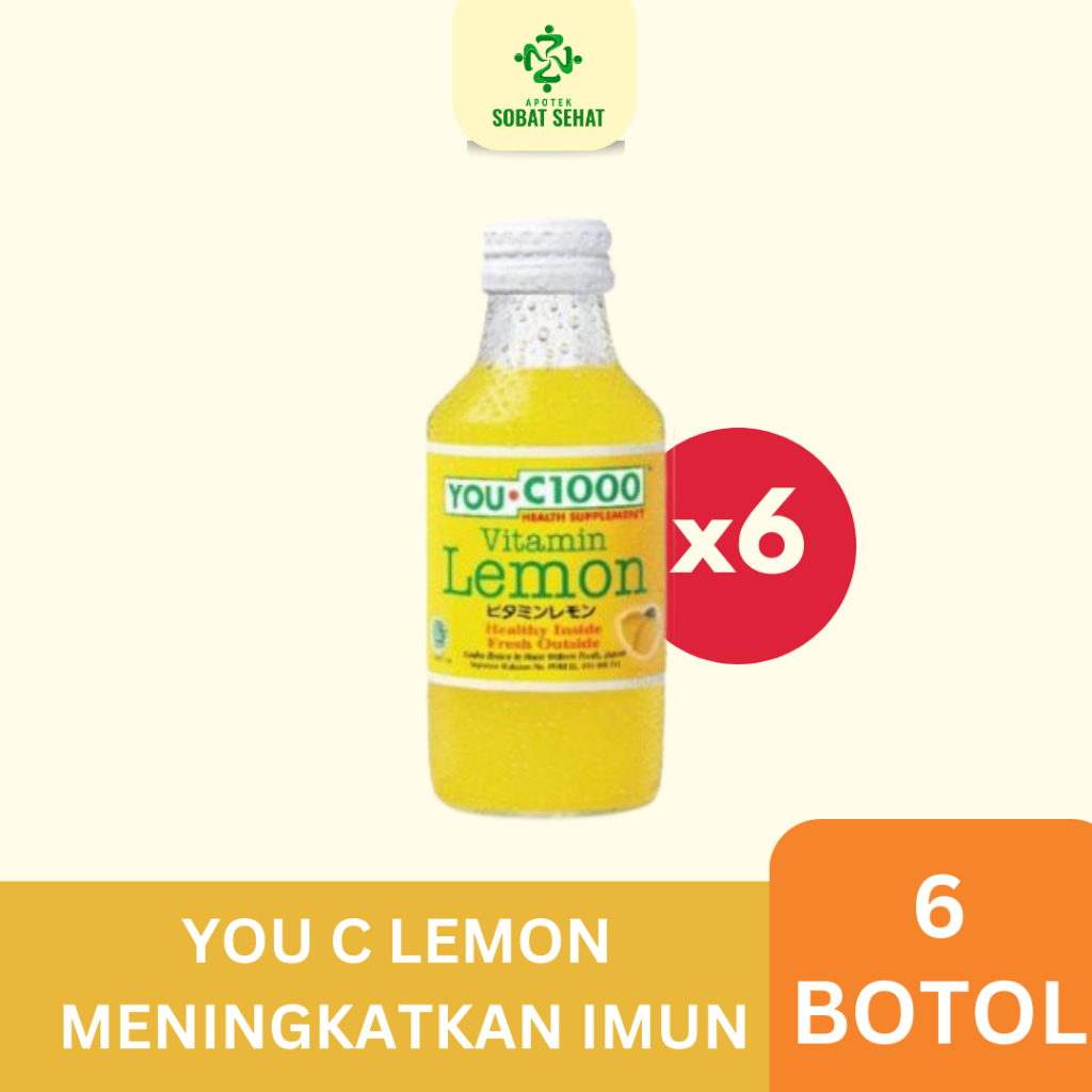 

[6 BOTOL] YOU C1000 Lemon 6 Botol @140 ml