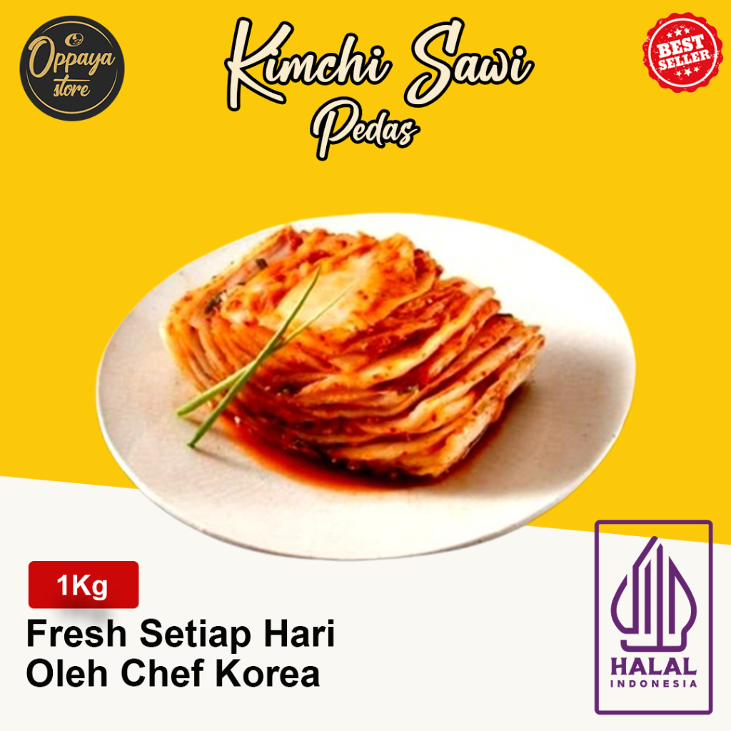 

Kimchi Sawi Rasa Pedes Korea 1 Kg Halal