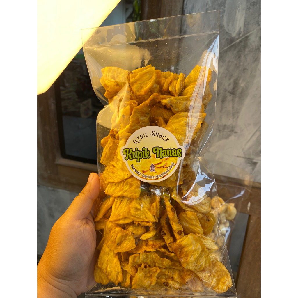 

KERIPIK NANAS 250 Gram - Manis Asem segar Kriuk renyah