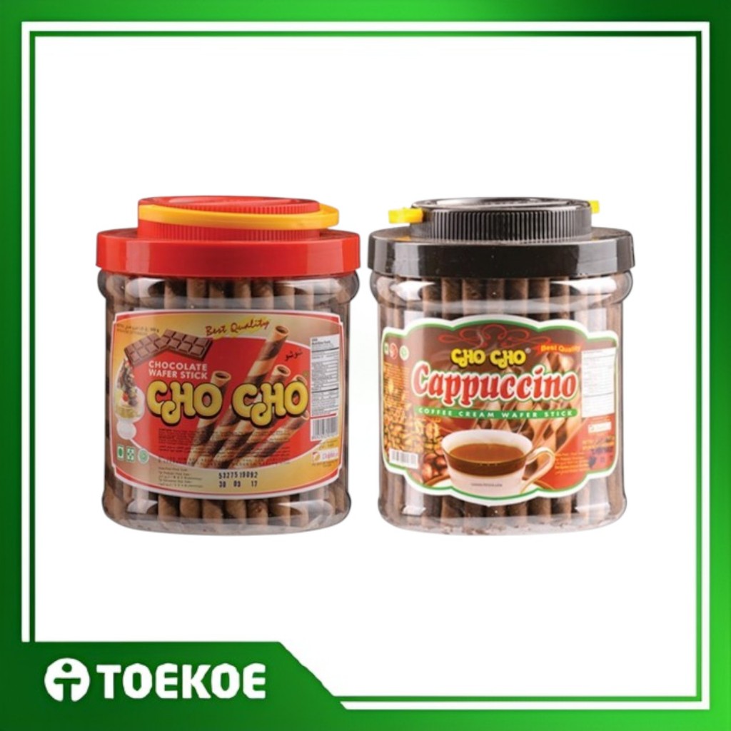 

TOEKOE Cho Cho Wafer Roll Coklat Cappucino Wafer Stick 500gr / Makanan Ringan