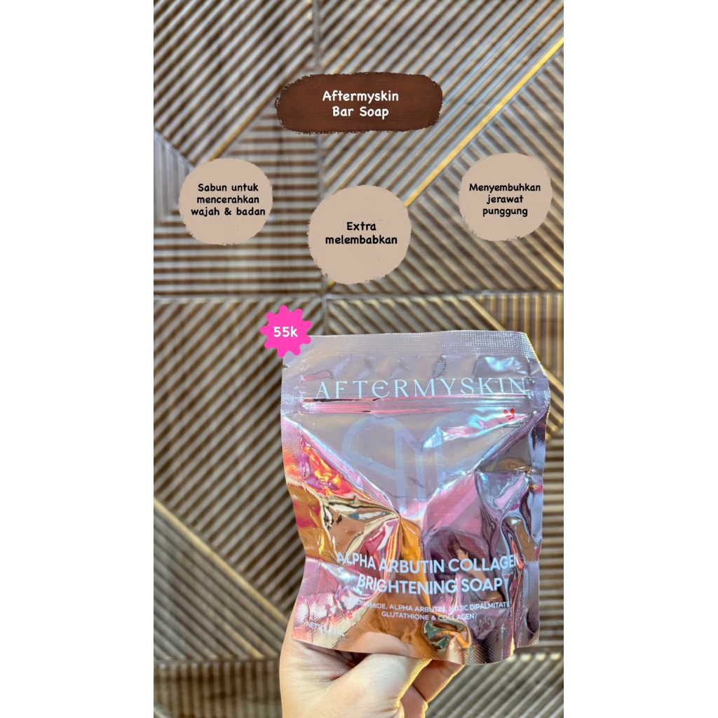 Aftermyskin Alpha Arbutin Brightening Soap