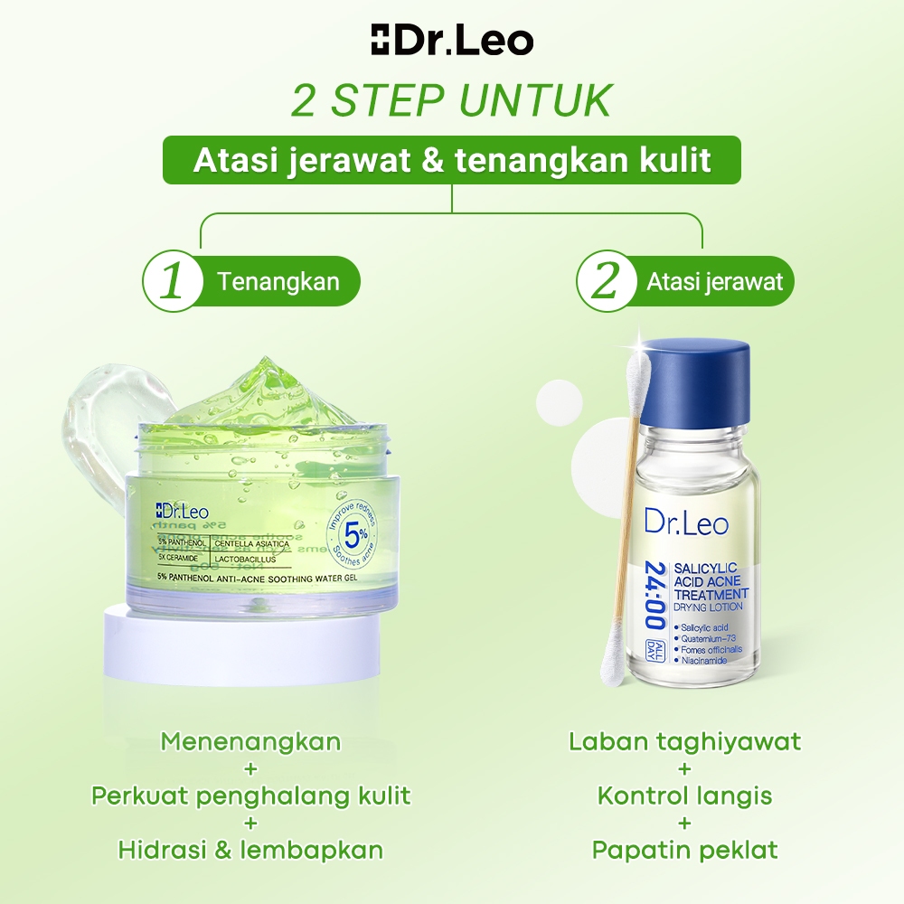 Dr.Leo Salicylic Acid Acne Essence Drying Lotion 10mL 24h Overnight Instant Acne Spot Treatment Peng