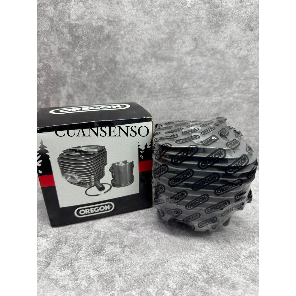 CYLINDER BLOK ( SILINDER) / BLOK ASSY MERK OREGON TIPE 070 UNTUK SENSO CHAINSAW BESAR FULLSET DENGAN