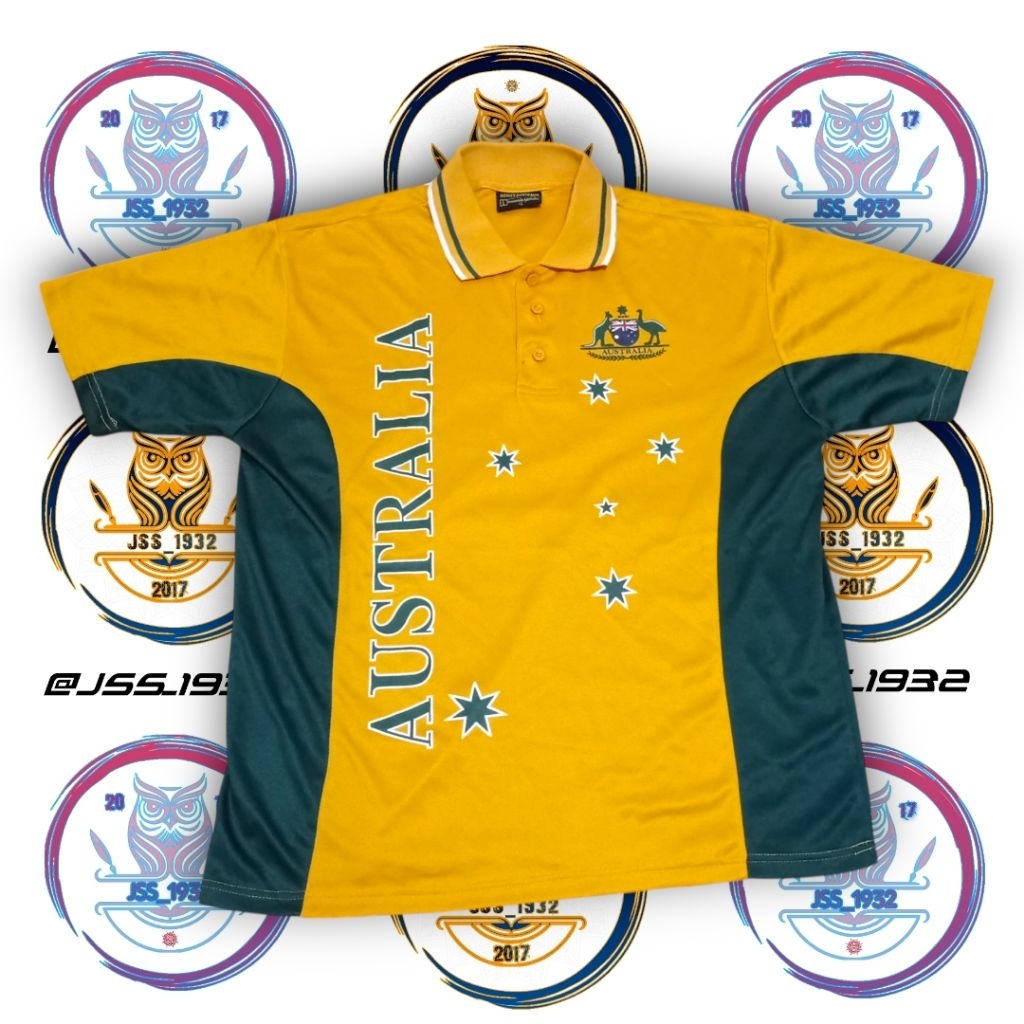 Jersey Rugby TIMNAS AUSTRALIA Hoxley Kit ORIGINAL Murah Retro Vintage Rare Outfit Atasan Fashion Blo