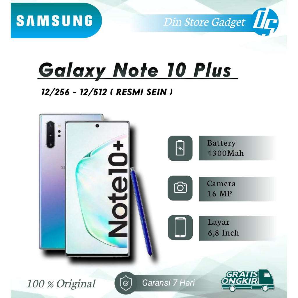 Samsung Galaxy Note 10 Plus / Note 10+ 12/256 12/512 Resmi Sein Indonesia