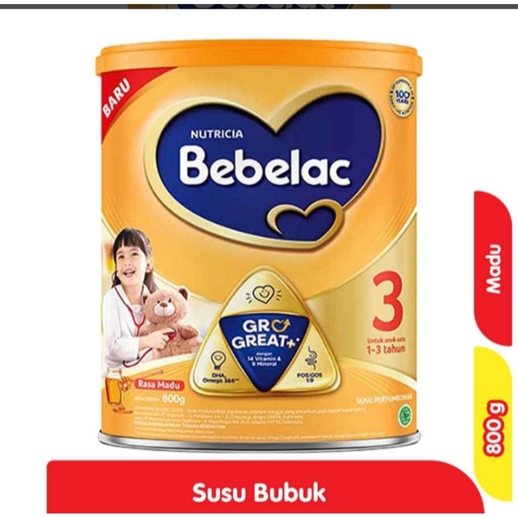 

bebelac 3/1+ susu pertumbuhan 800gr