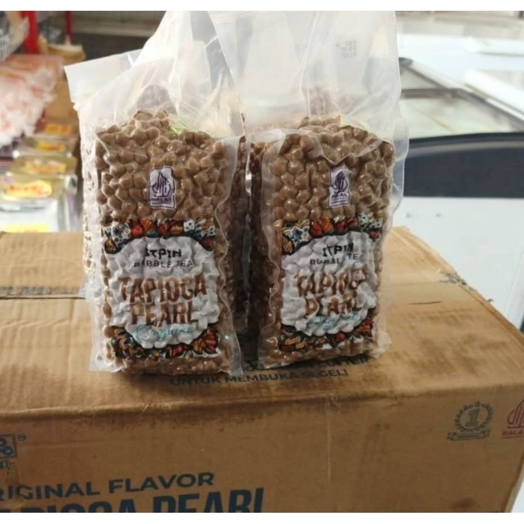 

ITPIN 1 kg TAPIOKA PEARL BUBBLE PREMIUM | Bubble tea | Boba milk tea | Boba minuman