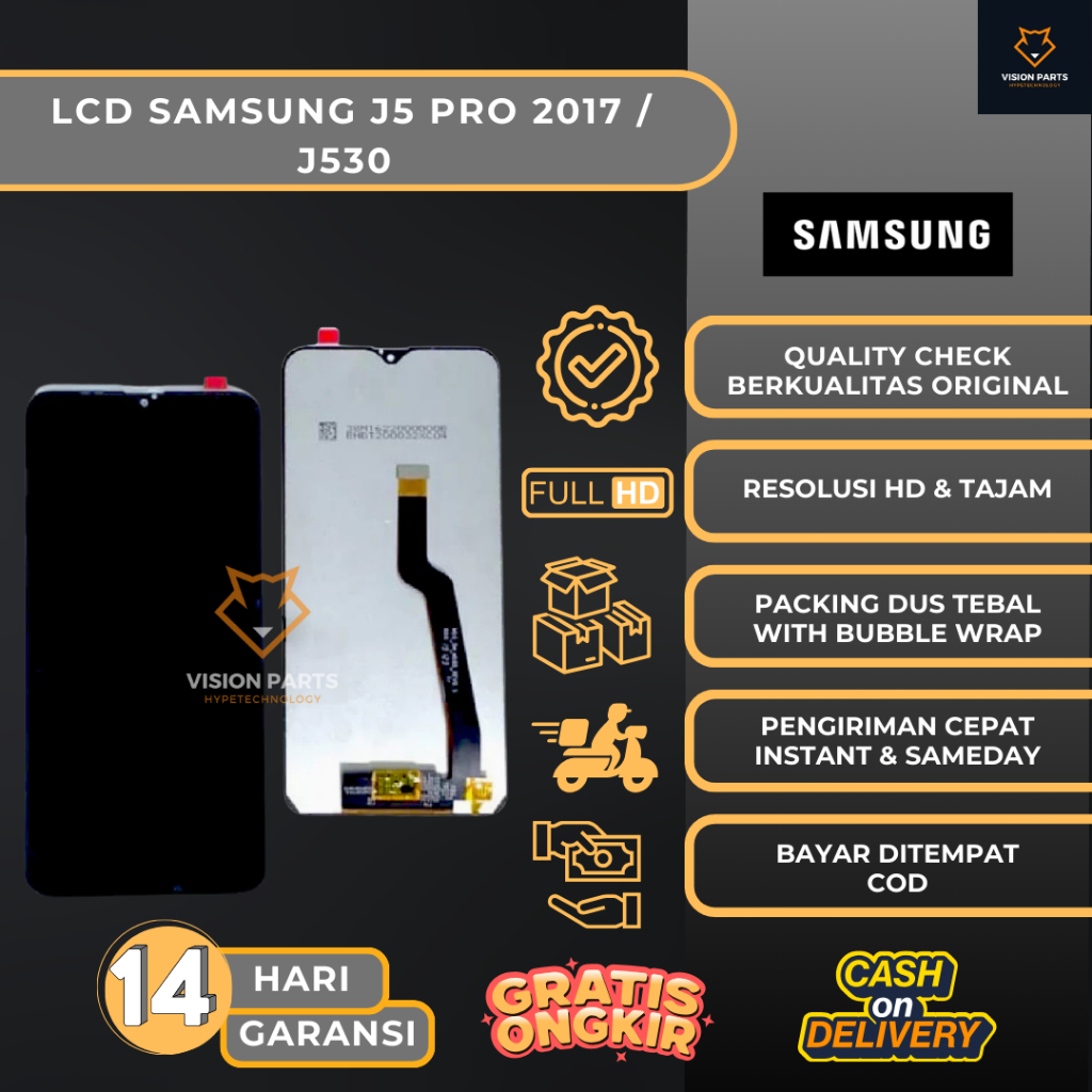 LCD TOUCHSCREEN SAMSUNG J5 PRO 2017 / J530 - ORIGINAL COMPLETE