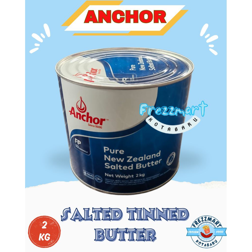 

Anchor Salted Tinned Butter 2 KG Frezzmart Kotabaru