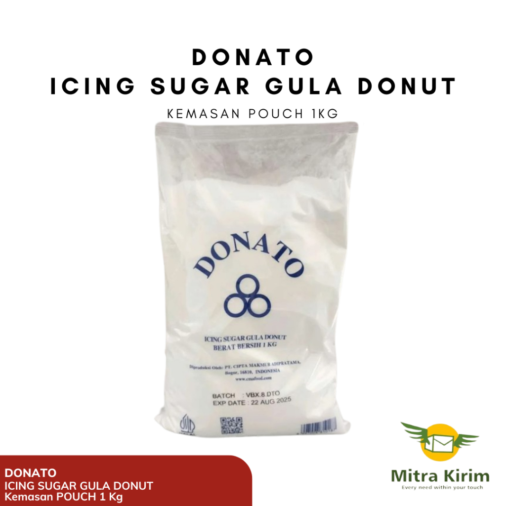 

Donato Icing Sugar Gula Donut Kemasan 1 Kg