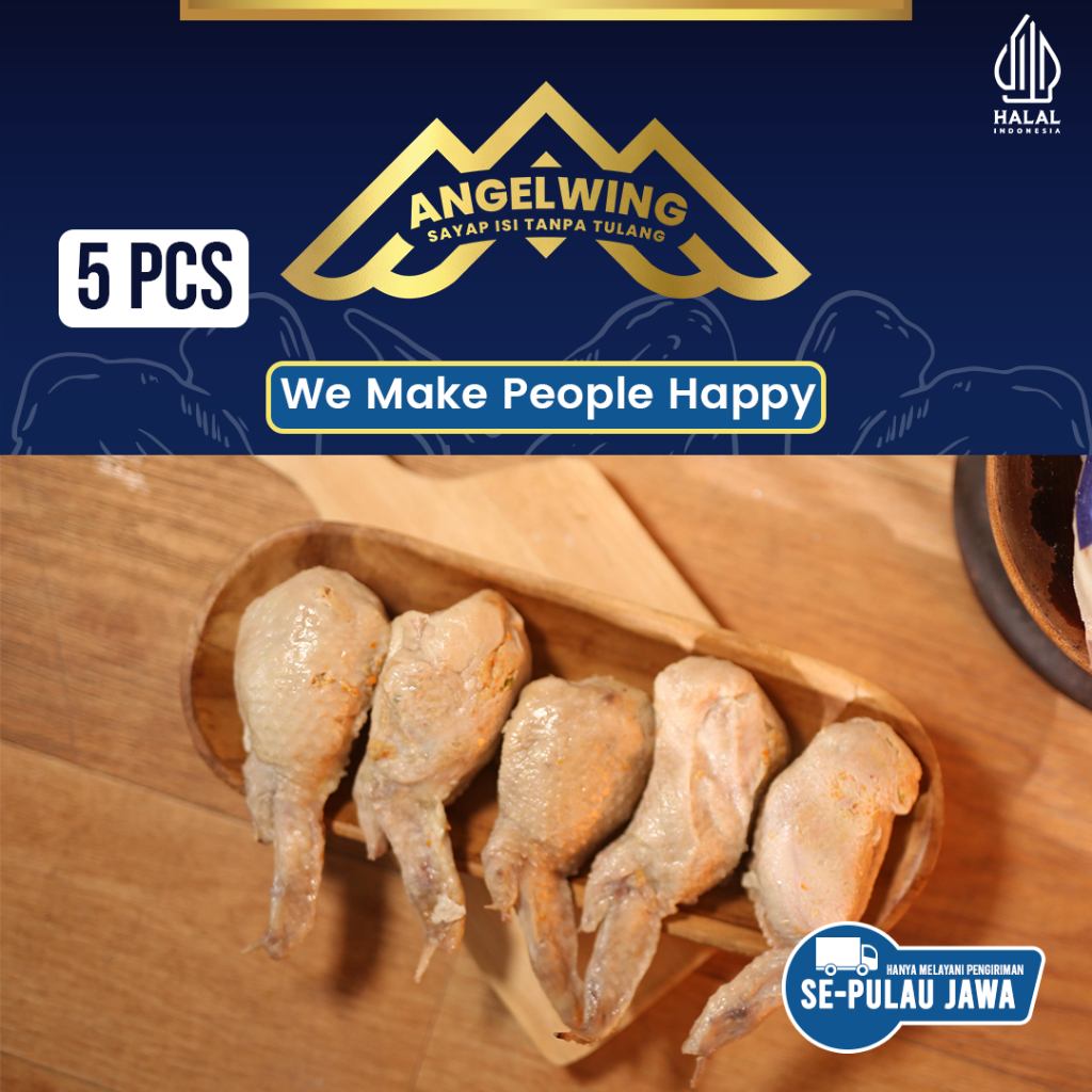 

Tori No Teba by Angel Wing – Vegetable Boneless Wing Halal Isi Daging Ayam & Sayuran (Original/Keju)