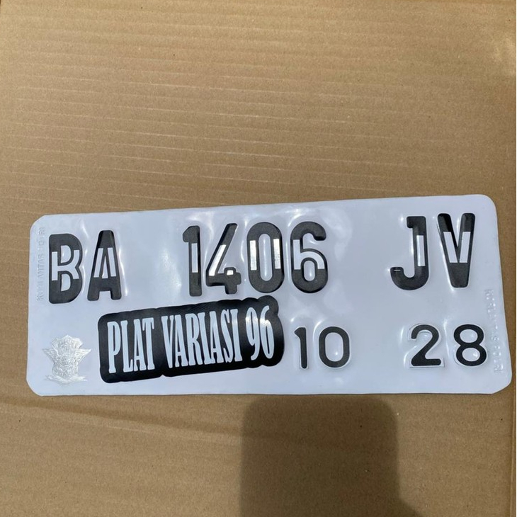Plat Nomor Motor Baut Tanam