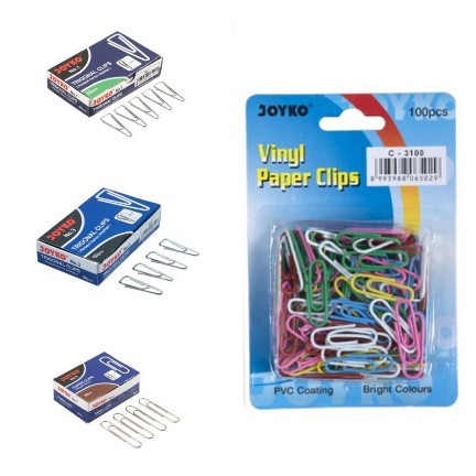 

( Ecer ) JOYKO PAPER CLIP / TRIGONAL KLIP / PENJEPIT KERTAS NO5 NO3 NO1 WARNA WARNI C1300