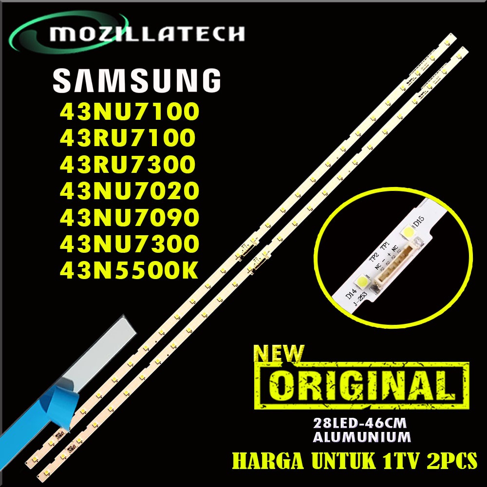 BACKLIGHT SAMSUNG UA43NU7100 UA43RU7100 UA43RU7300 UA43NU7020 UA43NU7090 UA43NU7300 UA43N5500K 43NU
