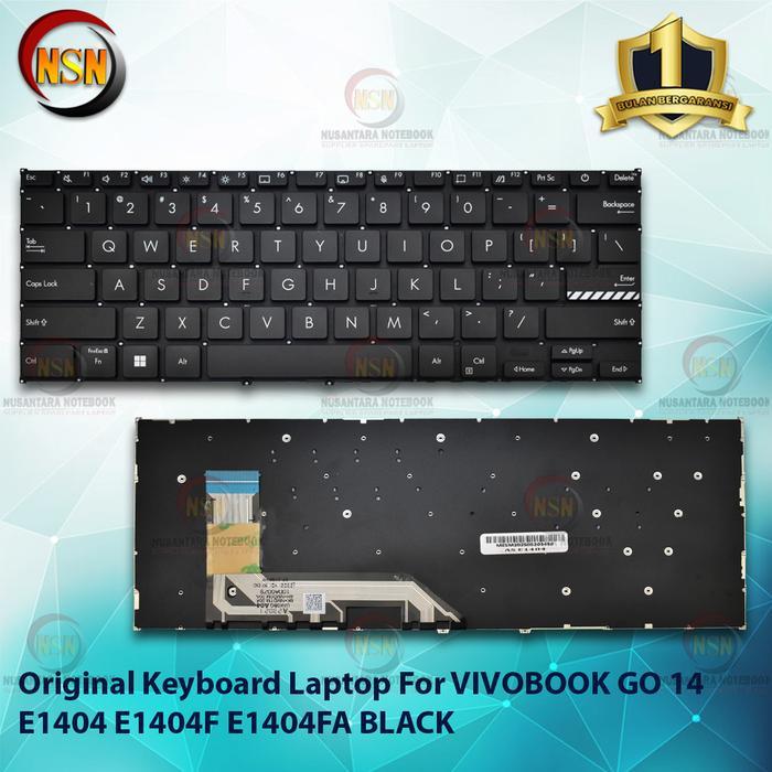 Keyboard ASUS VIVOBOOK GO 14 E1404 E1404F E1404FA Original (Black)