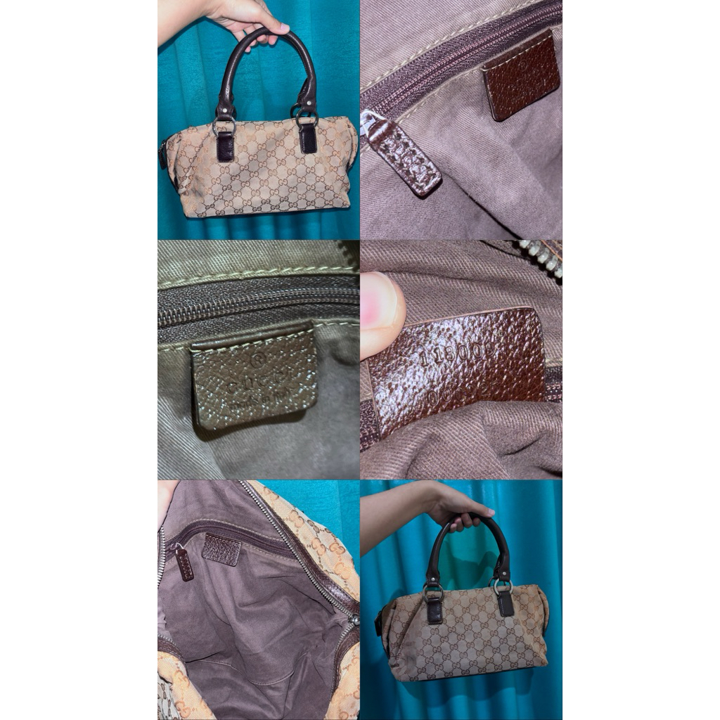 gucci mini boston hand bag authentic preloved