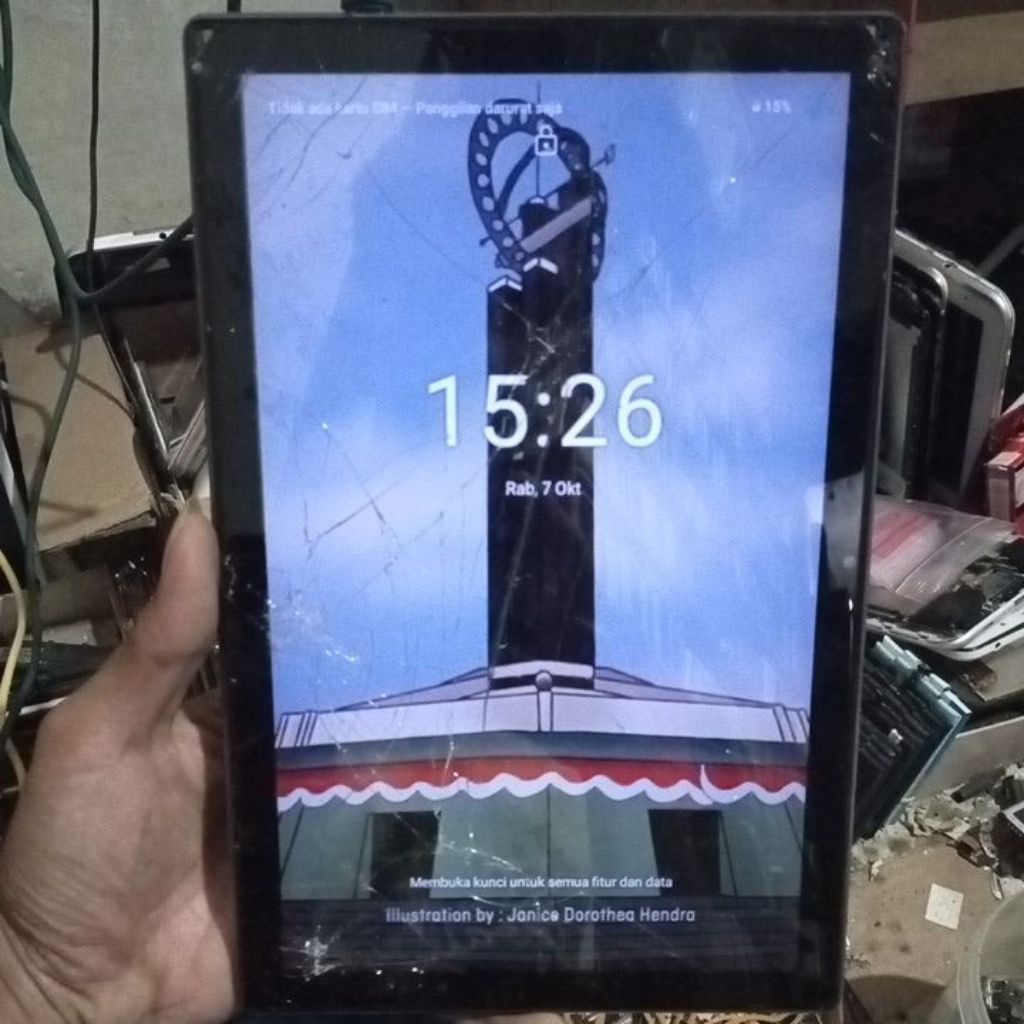 MESIN HIDUP TAB KUBIK GENTA 10 MINUS LCD