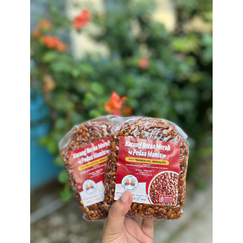 

FF Kacang Beras merah Pedas 150g X 2pcs (300grm) Kacang otok Jumbo Pedas Manis Tidak berminyak Kacang Gajih Berkualitas