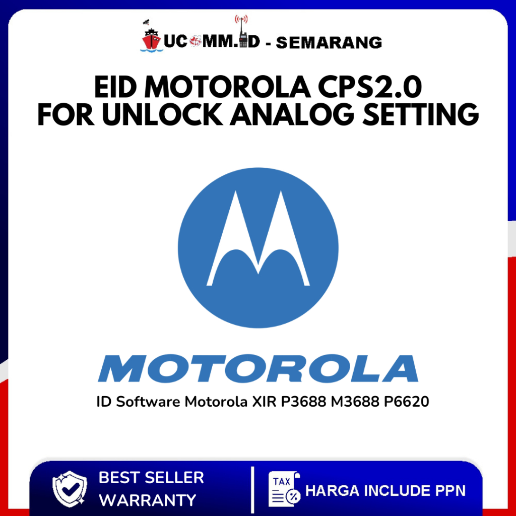 MOTOROLA Entitlement Id Motorola CPS 2.0 Eid Motorola For Unlock Analog Setting