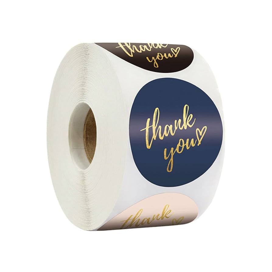 

stikker thankyou printing gold c-27