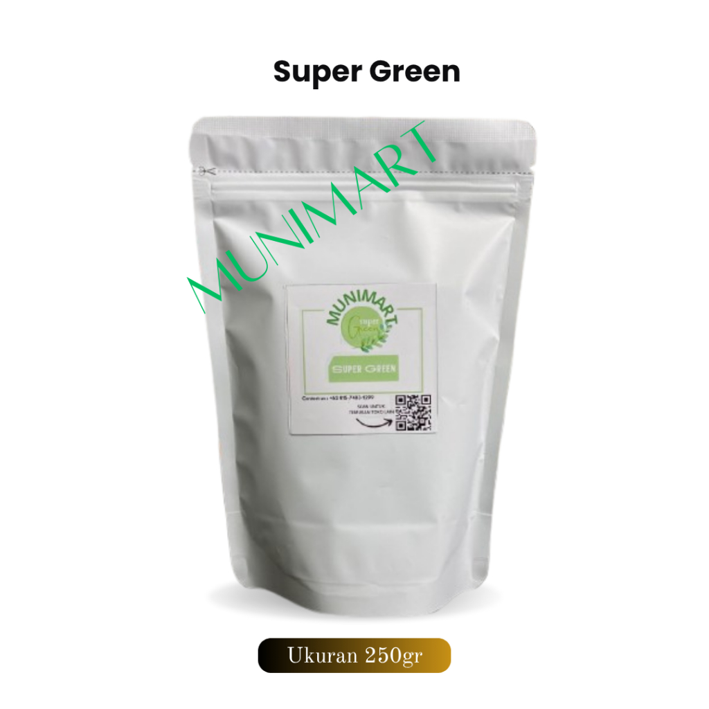 

Bubuk 250gram alamii green s+ aslii herball superhalus