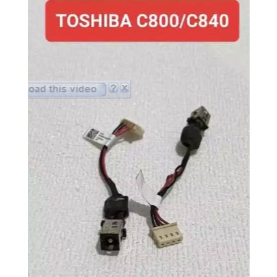 DC Power Jack Connector Konektor Laptop Toshiba L840 L840D C800 C840 C805 Original Second