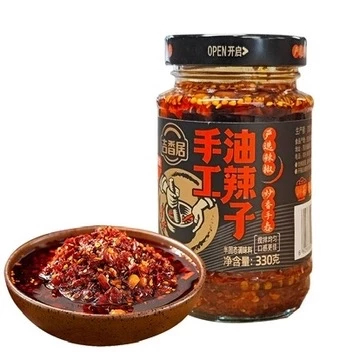 

Jixiangju Hand Made Chili Oil Spicy Sichuan Minyak Pedas Red Oil Khas China 215gr