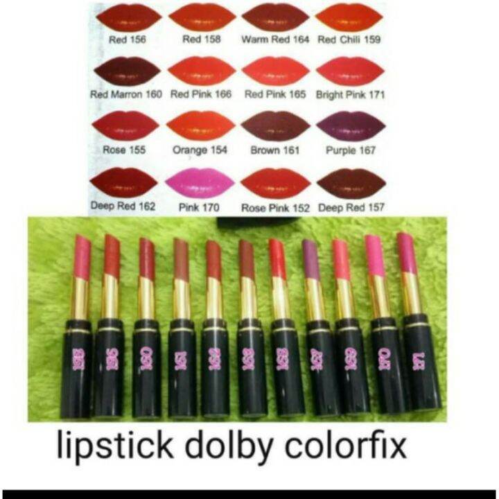 ( LUSINAN ) LIPSTIK DOLBY COLORFIX 12 COLOR