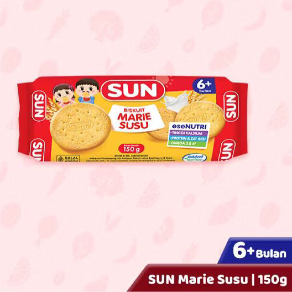 Sun Biskuit Marie Susu 6+ 150gr
