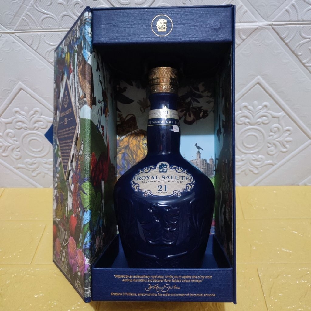 koleksi cantik botol kosong bekas cv royal salute 21