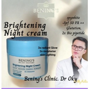NIGHT CREAM BRIGHTENING Bening Skincare Dr Oky Pratama Bening's Clinic Benings Indonesia