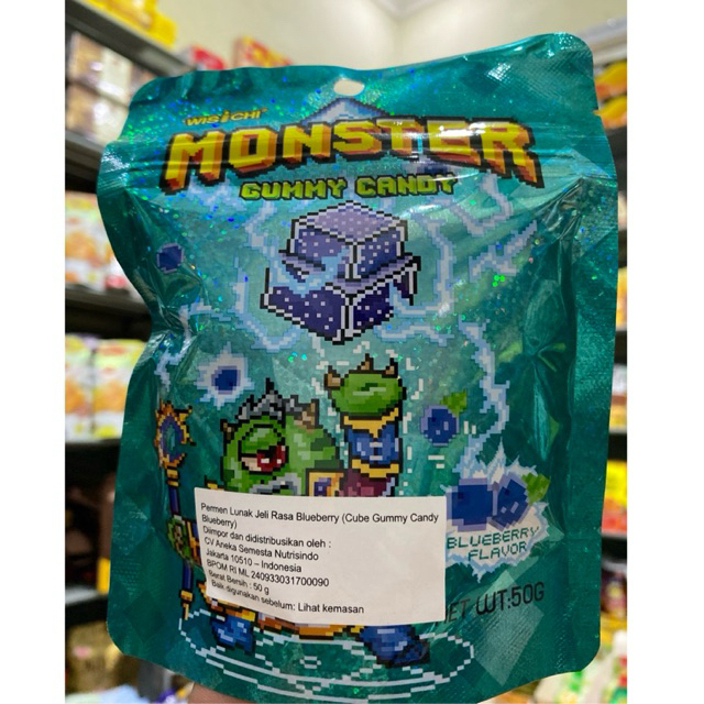 

CUBE GUMMY CANDY MONSTER 50gr