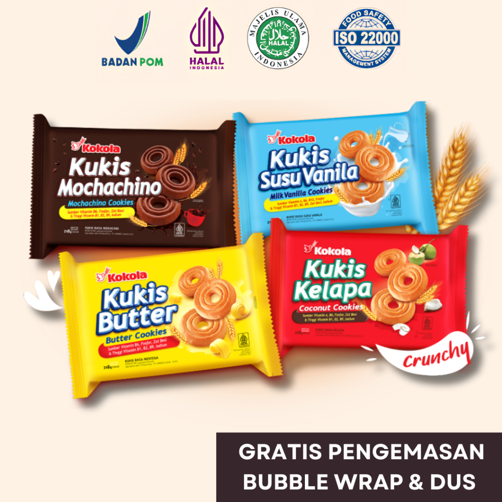 

KOKOLA KUKIS 218 GRAM (MOCHACHINO / VANILLA / BUTTER / COCONUT)