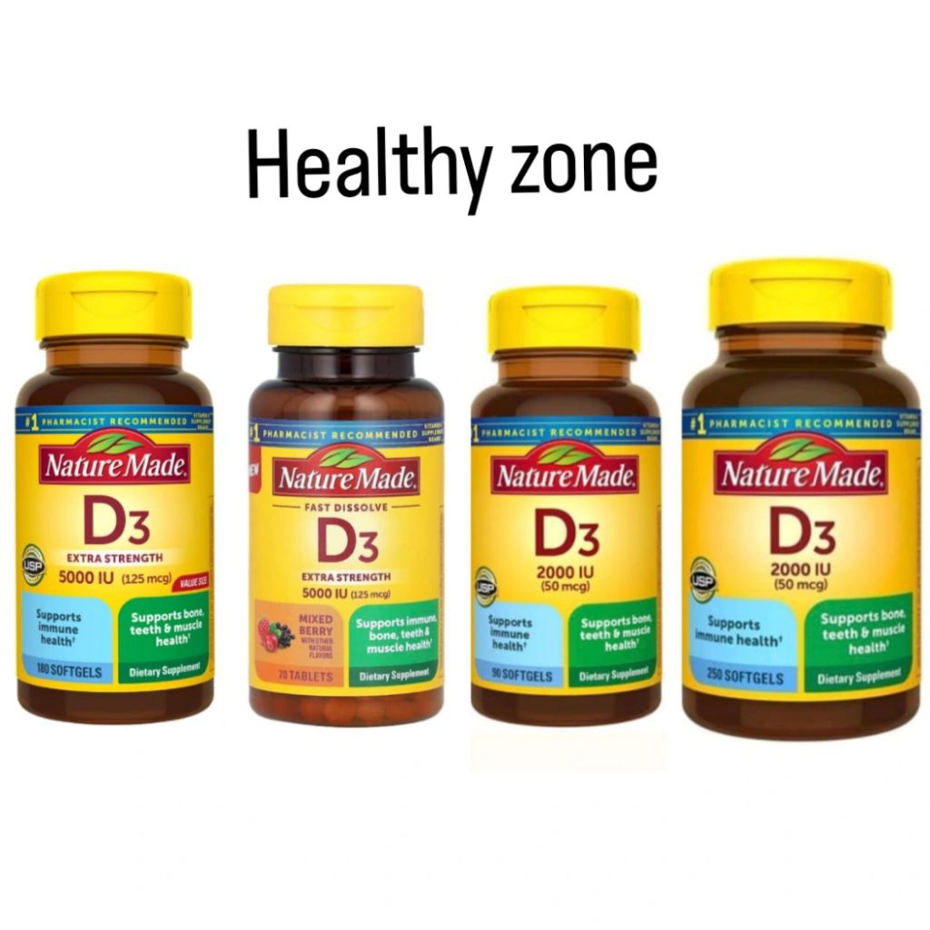 nature made d3 5000iu extra strength nature made 2000iu sofgels ORI USA