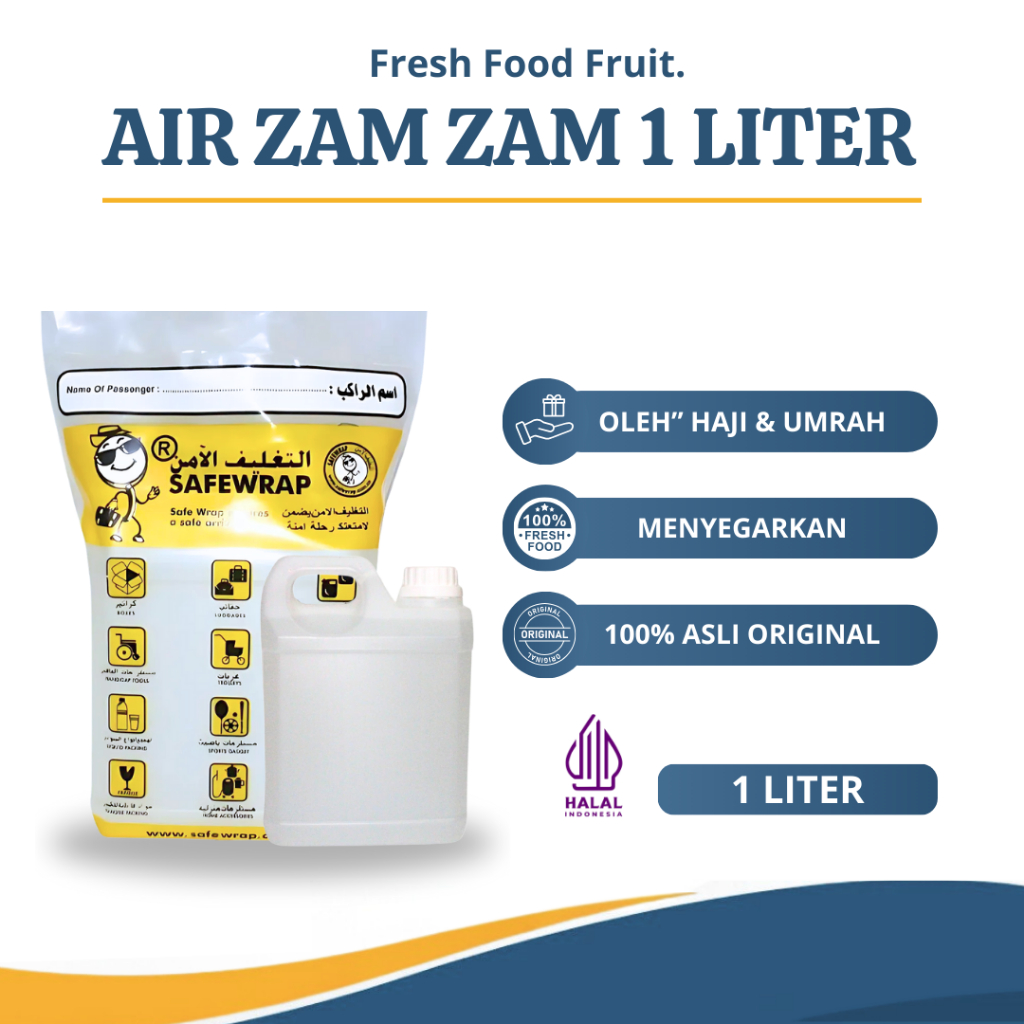 

Air Zam Zam 1 Liter Original Air ZamZam 500 Ml Asli zamzam Water Asli 100% Oleh Oleh Haji Umrah