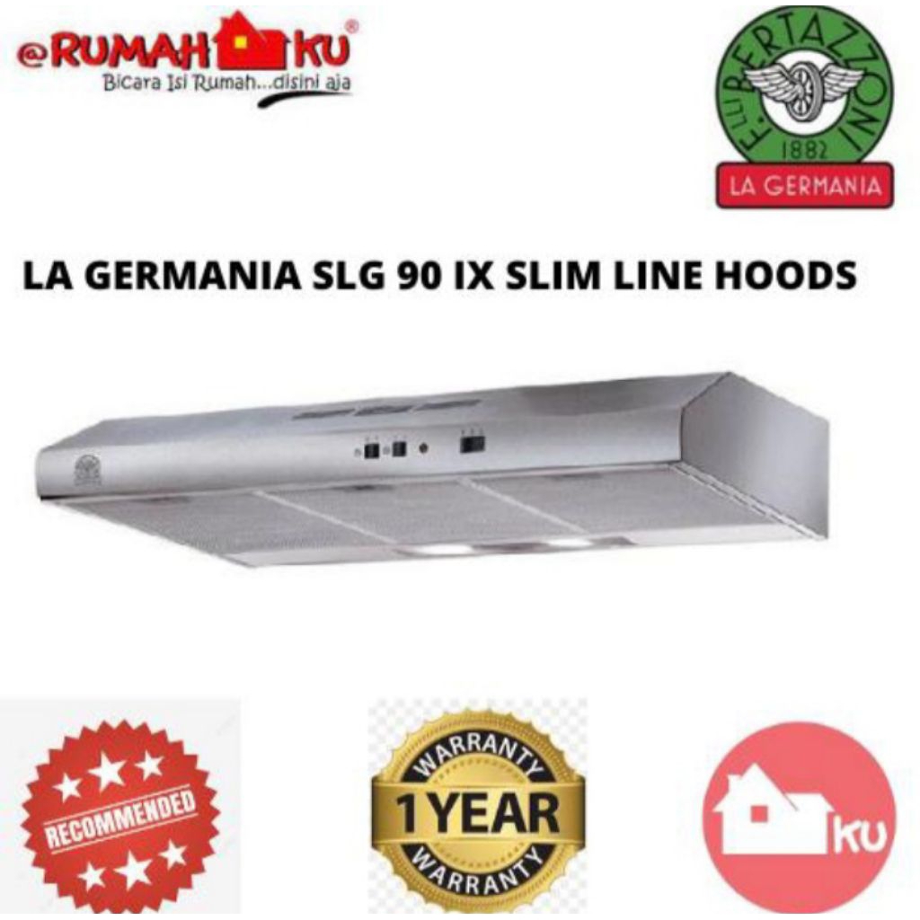 Cooker Hood Pengjisap Asap LA GERMANIA 90cm SLG90IX