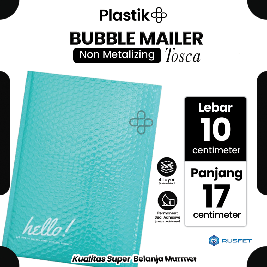 

Amplop Bubble Envelope Mailer Rusfet Harga Satuan Tosca 10 x 17 cm
