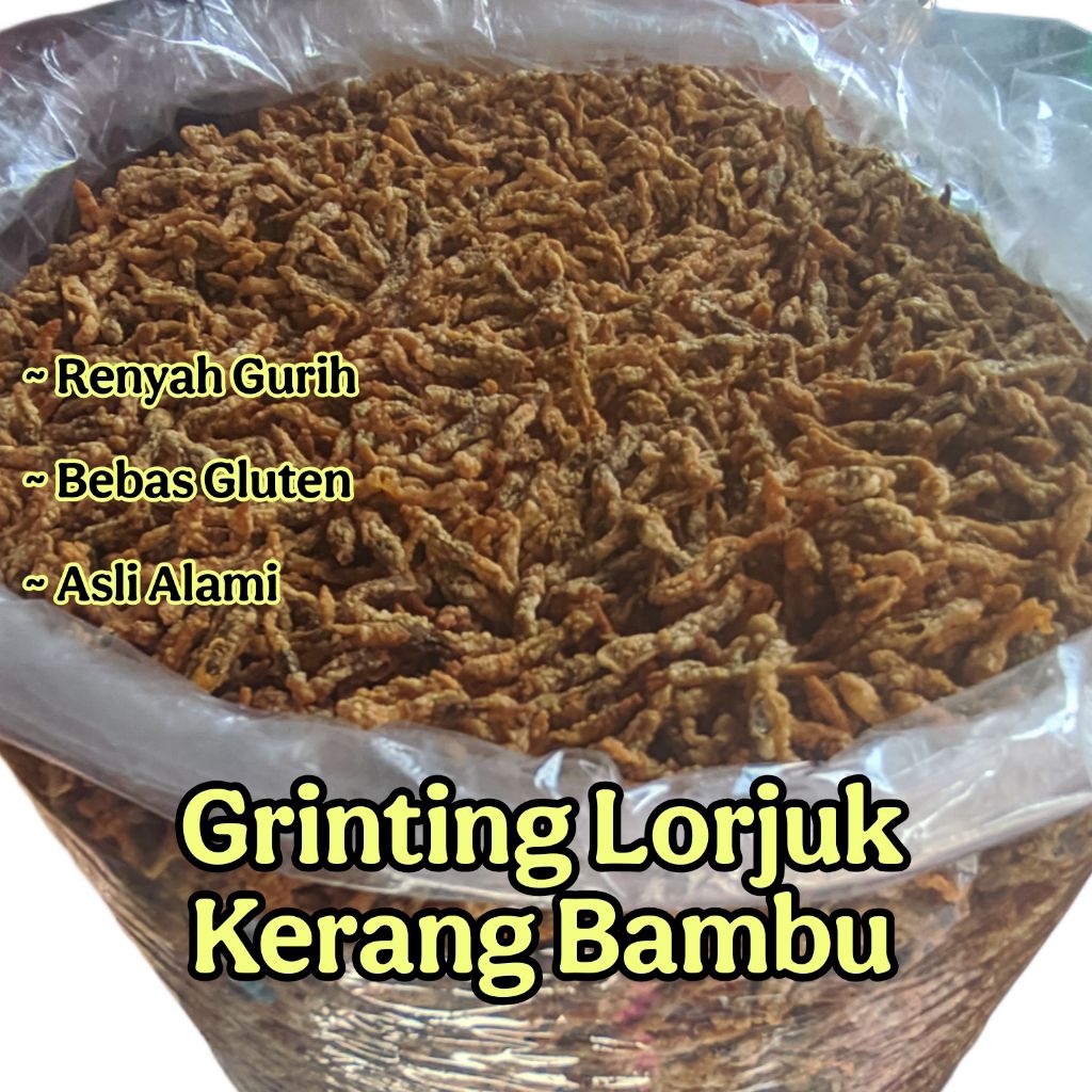 

Grinting Lorjuk Kerang Bambu Goreng Renyah Gurih 250 gram Keripik Oleh oleh Surabaya Madura