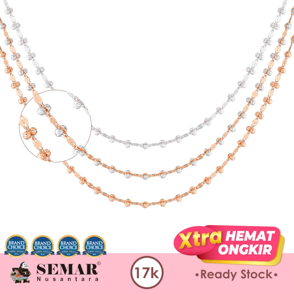 Kalung Emas Adelyn Shimmering Gold 17K Semar Nusantara