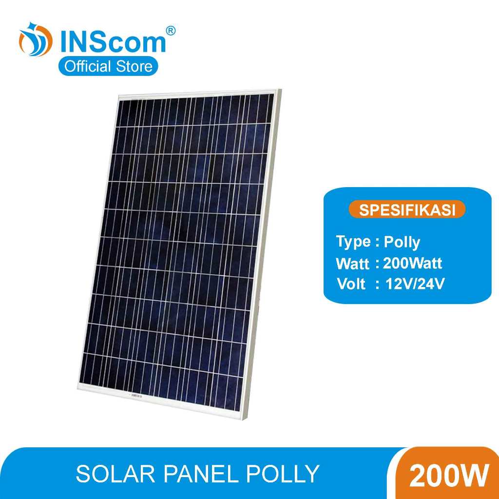 SOLAR PANEL 200w / SOLAR CELL 200watt / PANEL SURYA 200WP POLY INSCOM