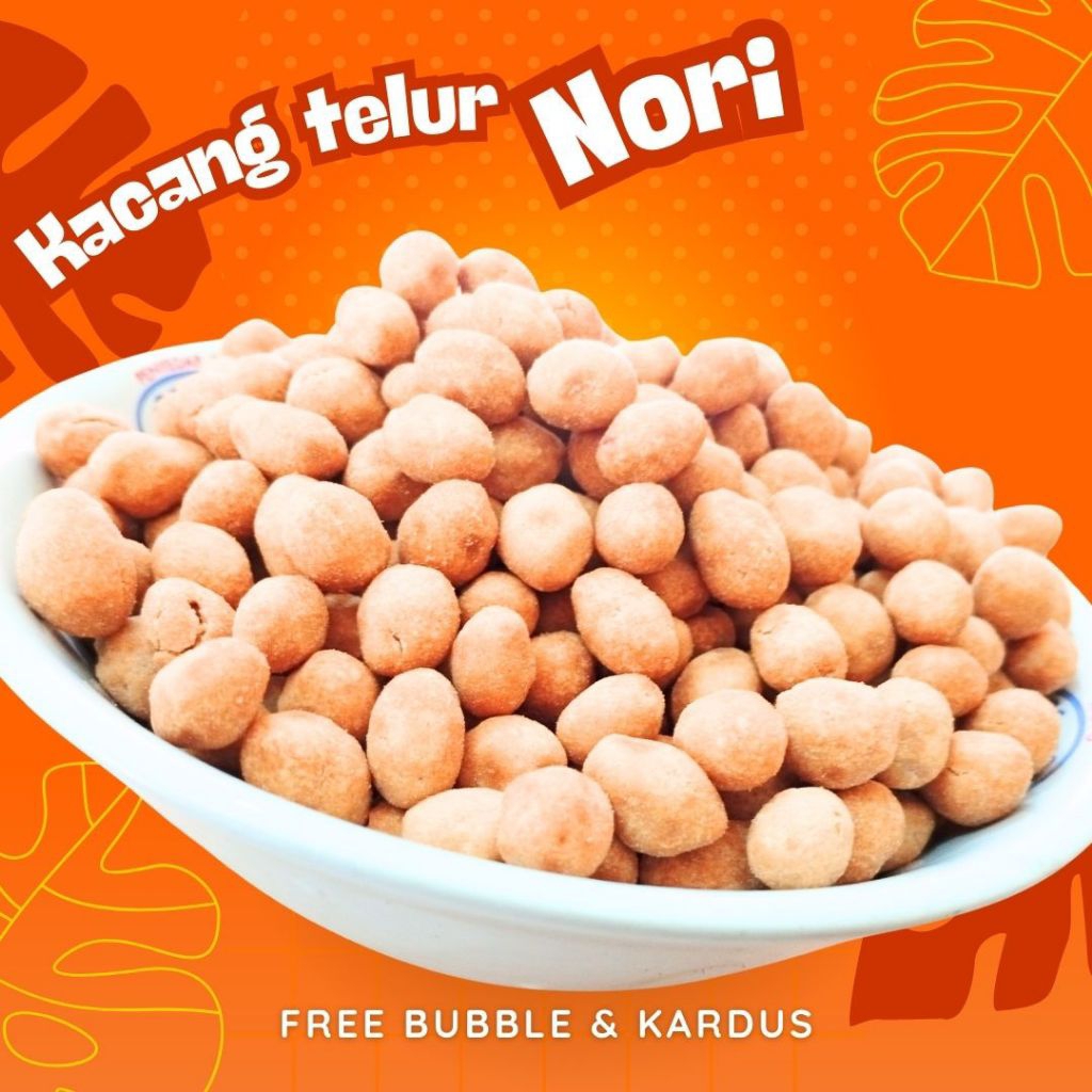 

kacang telur nori 500 gr || free bubble free kardus