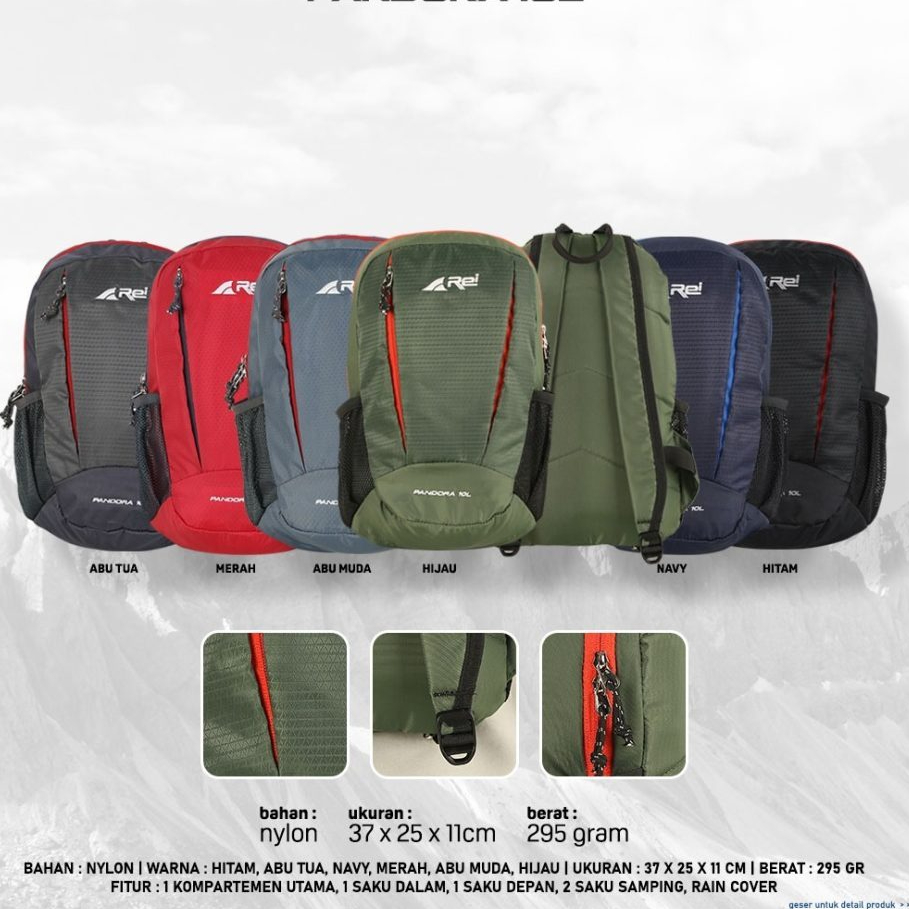 RANSEL A REI  PANDORA 10L Tas Ransel Daypack Original