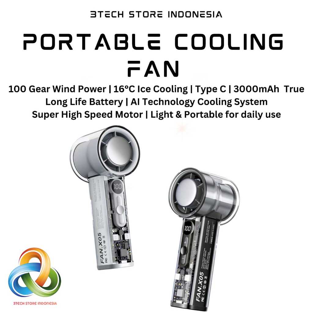 Kipas Angin Portable Dingin AC /Turbofan Portable Dingin AC / Handheld kipas angin AC FX 05