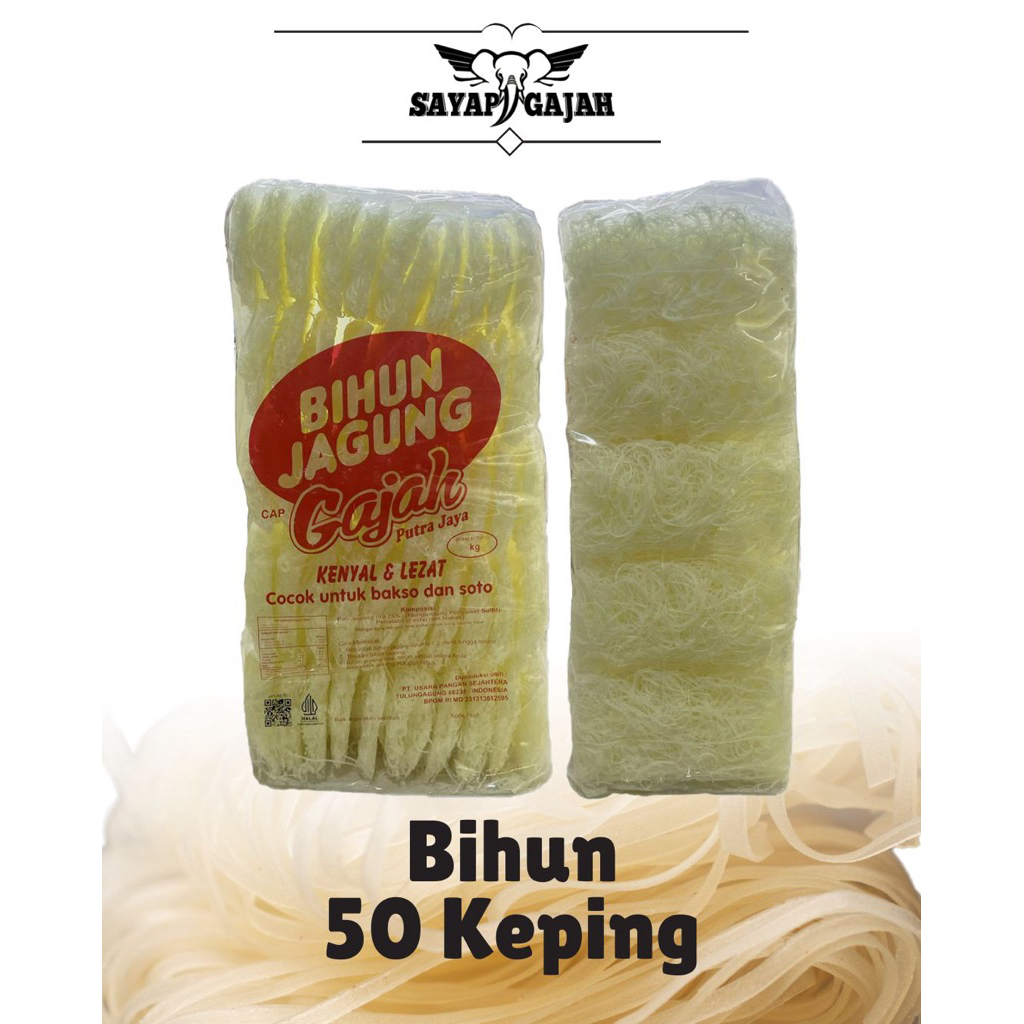

Bihun jagung cap Gajah 50 keping