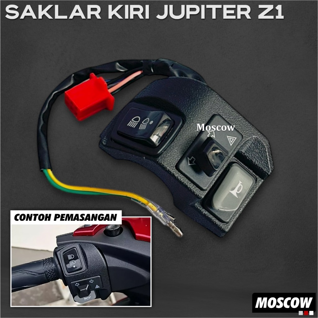 SAKLAR HOLDER KIRI JUPITER Z1 JUPITER Z 1 INJEKSI SAKALR HAZARD DAN ON OFF LAMPU DEPAN SAKLAR BILED 