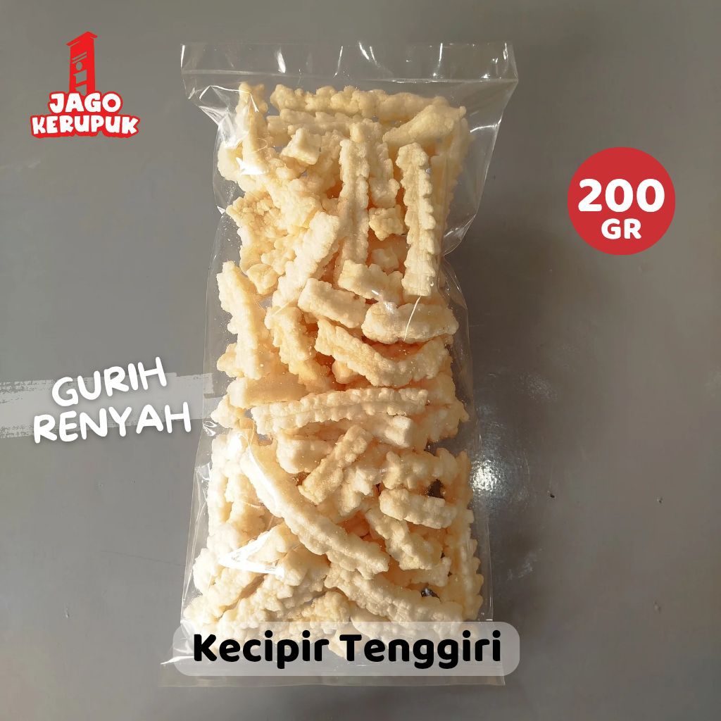 

Kerupuk Rigi Rigi Kecipir Panjang Ikan Tenggiri Super Asli Palembang 200 GR