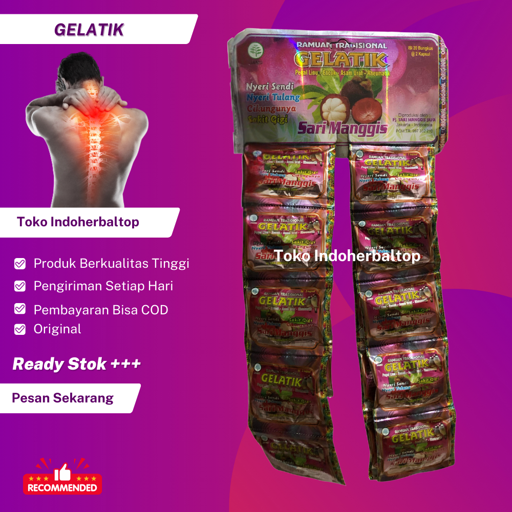 

Gelatik Kapsul Sari Manggis Original 20 Sachet