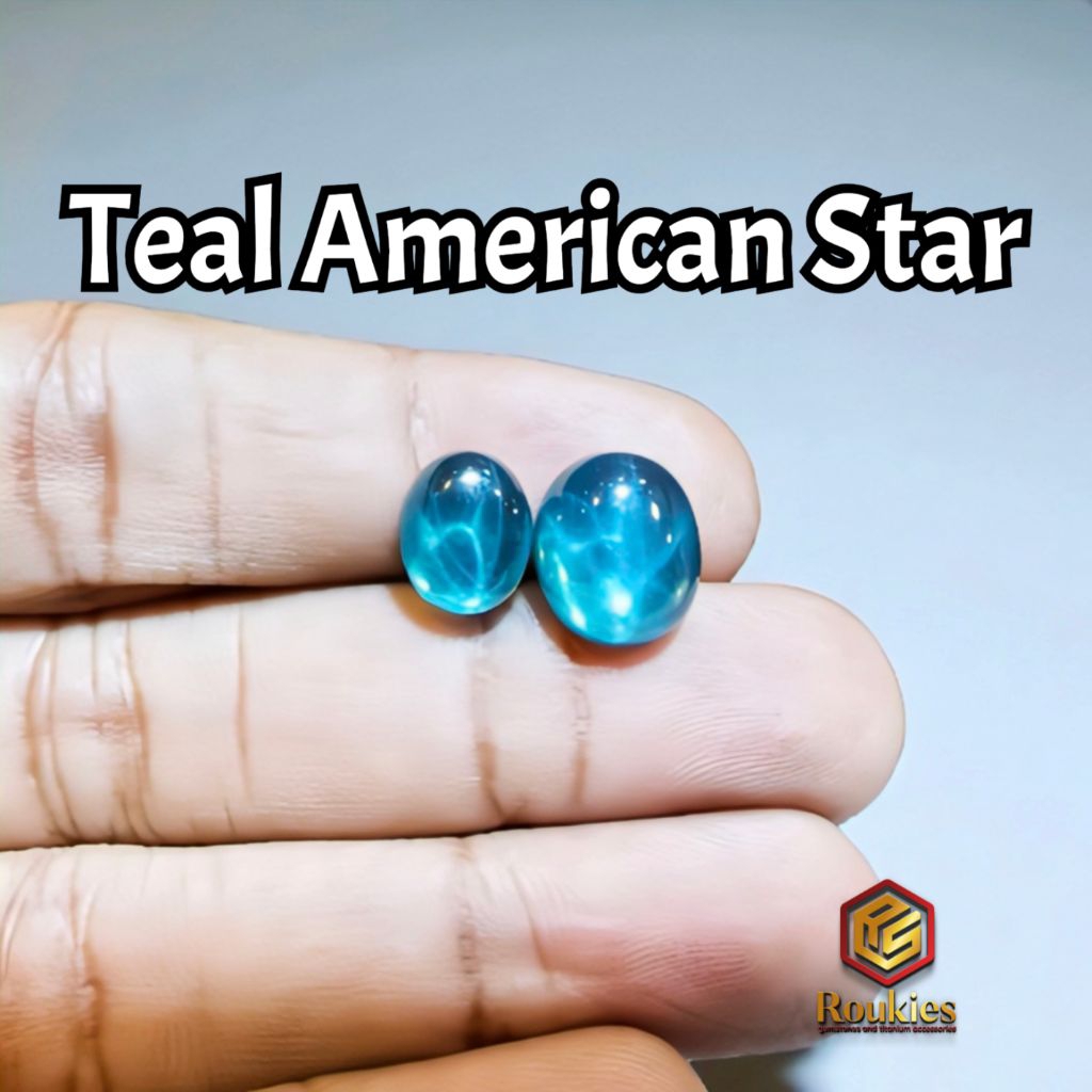 [HANYA BATU] Batu American Star Teal (Biru Kehijauan)