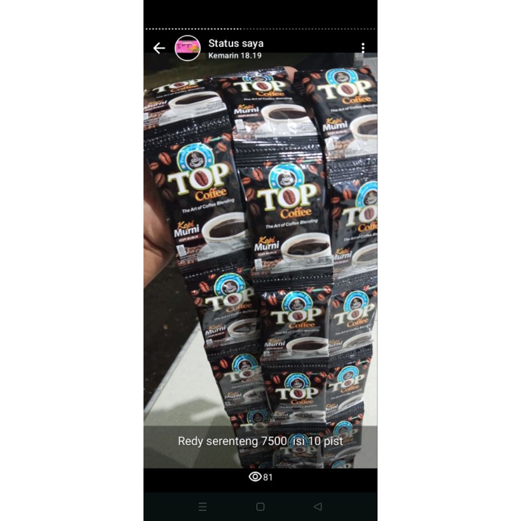 

PROMO kopi sachet mini harga per renteng