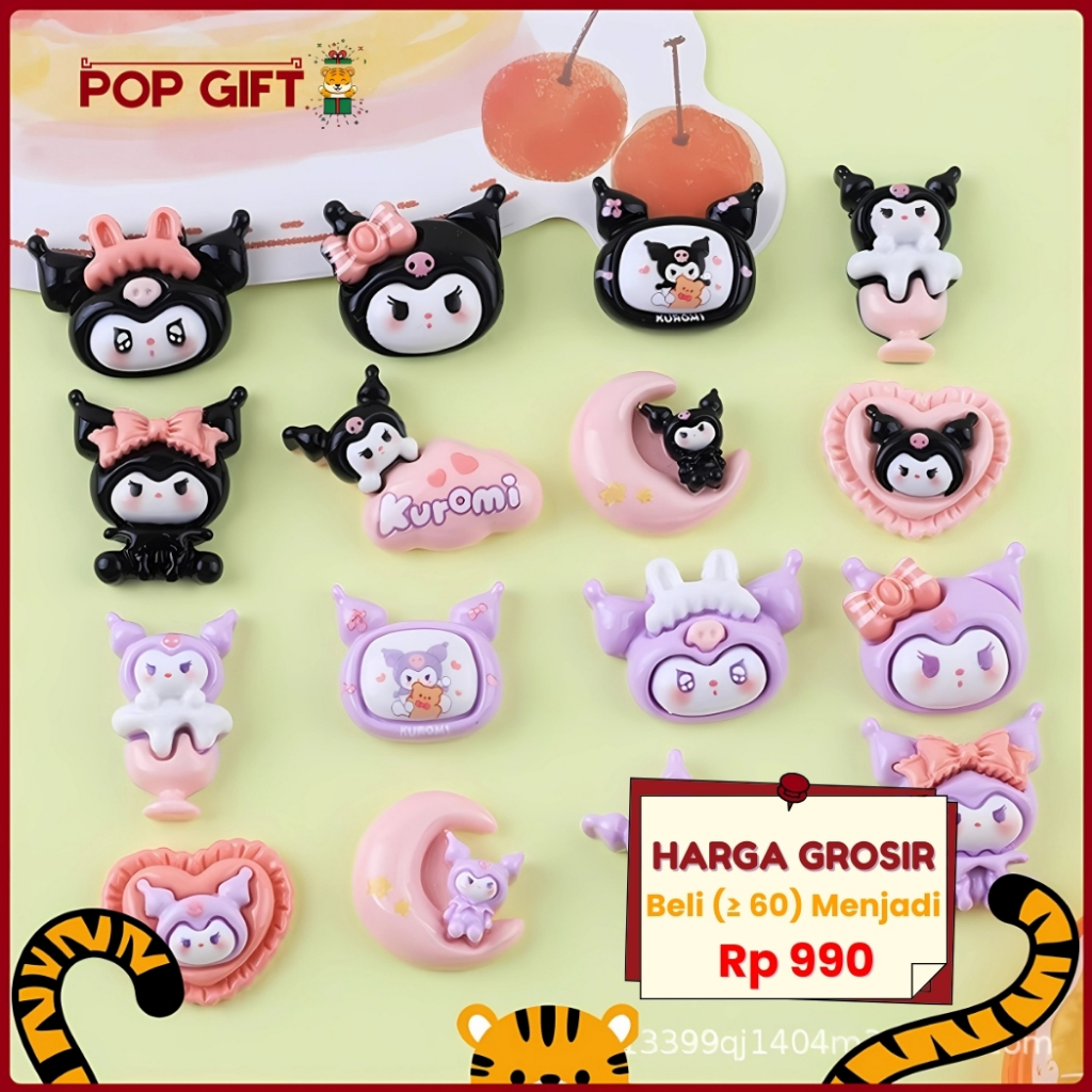 

PG Stiker 3D Resin Clay Per Pcs DIY Kuromi Purple Lucu Imut Buat Dekor / Stiker Mainan Tempel 3D-010